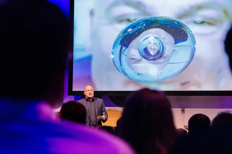 Presentatie van André Kuipers